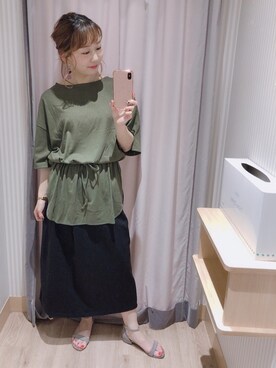 「techichi terrace」｜𝕊𝔸𝔼さん（レディース・153cm）の夏コーディネート