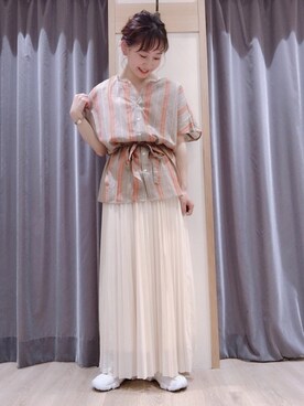 「techichi terrace」｜𝕊𝔸𝔼さん（レディース・153cm）の夏コーディネート