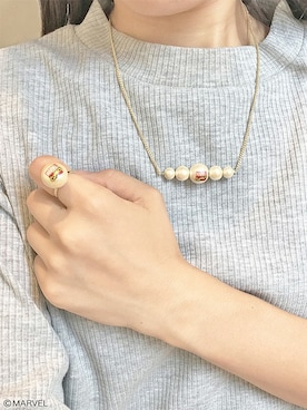 「MARVEL（マーベル）のアイテム」を使った、rendezvousさん（レディース・163cm）の秋コーディネート