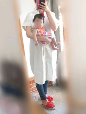 「アイテム（シャツワンピース）」を使った、ManaTiさん（レディース・167cm・20代）の夏コーディネート