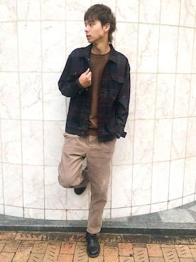 きやたくさん（メンズ・182cm）の秋コーディネート