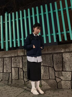 「TOMMY HILFIGER（トミーヒルフィガー）のアイテム（MA-1）」を使った、Live Youngさん（レディース・163cm）の春コーディネート