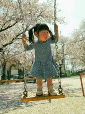 「OLD NAVY（オールドネイビー）のアイテム（スニーカー）」を使った、＊momochan＊さん（キッズ・90cm）の春コーディネート