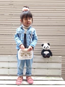 「アイテム（キャミソール）」を使った、＊momochan＊さん（キッズ・90cm）の秋コーディネート