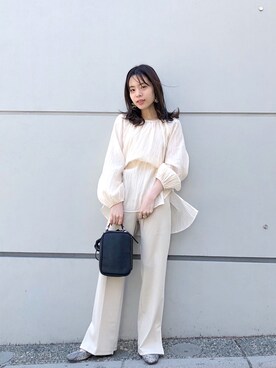 「Chaco（チャコ）のアイテム（アクセサリー）」を使った、mayukoさん（レディース・158cm）の春コーディネート