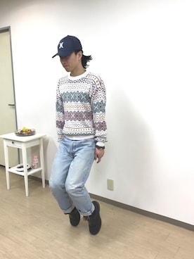 「ドラフトリーバイス」｜「アイテム（ブーツ）」を使った、seiさん（メンズ・171cm）の冬コーディネート