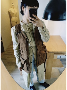 「＃ワンピース」｜「アイテム（ジャケット/アウター）」を使った、LCさん（レディース・158cm）の冬コーディネート