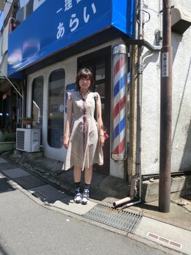 「CHUMS（チャムス）のアイテム（レッグウェア）」を使った、yifan3388さん（レディース・170cm）の夏コーディネート