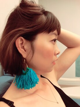 「TOPSHOP（トップショップ）のアイテム（アクセサリー）」を使った、yifan3388さん（レディース・170cm）の夏コーディネート