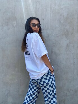 畑中麻弥さん（レディース・165cm）の夏コーディネート