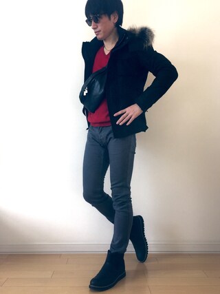 aniary(アニアリ)の「【aniary】ダブルエンボスボディバッグ(ボディバッグ/ウエストポーチ)」 WEAR