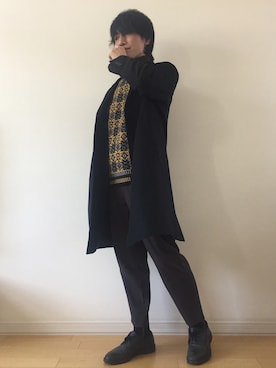 「ANDERSSON BELL（アンダースンベル）のアイテム（レッグウェア）」を使った、ＮＡ☺︎さん（メンズ・168cm）の冬コーディネート