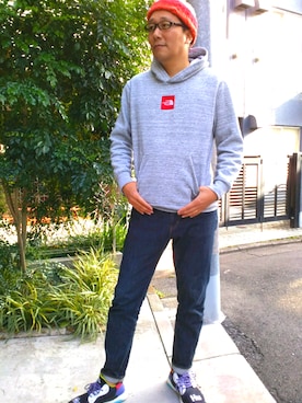 津田英明さん（メンズ・183cm）の冬コーディネート