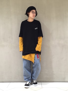 「Lui's（ルイス）のアイテム（その他）」を使った、イリザワさん（メンズ・170cm）の冬コーディネート
