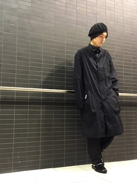 「Yohji Yamamoto POUR HOMME（ヨウジヤマモトプールオム）のアイテム（ジャケット/アウター）」を使った、イリザワさん（メンズ・170cm）の春コーディネート