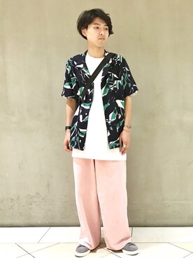 「KOMONO.（コモノ）のアイテム」を使った、イリザワさん（メンズ・170cm）の夏コーディネート