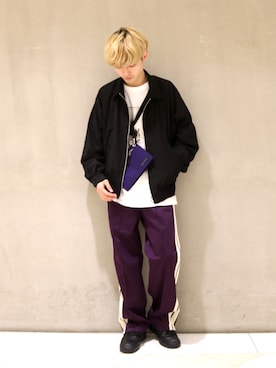 「CLANE（クラネ）のアイテム（バッグ）」を使った、イリザワさん（メンズ・170cm）の春コーディネート