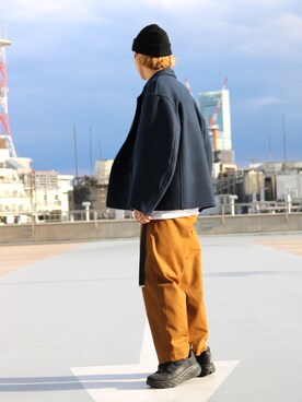 「エトセンス」｜「アイテム（ジャケット/アウター）」を使った、イリザワさん（メンズ・170cm）の秋コーディネート