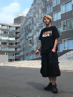 「ESSAY（エッセイ）のアイテム（パンツ）」を使った、イリザワさん（メンズ・170cm）の夏コーディネート