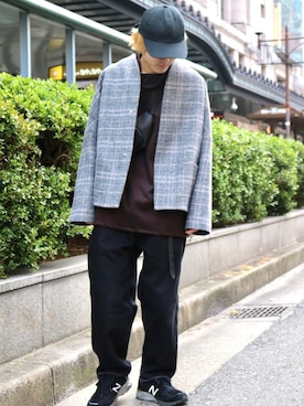 「ESSAY（エッセイ）のアイテム（パンツ）」を使った、イリザワさん（メンズ・170cm）の冬コーディネート