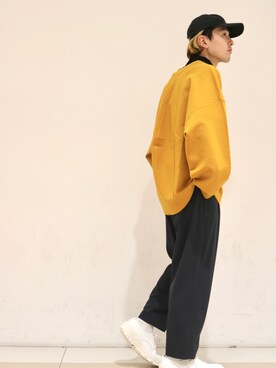 「Lui's（ルイス）のアイテム（スニーカー）」を使った、イリザワさん（メンズ・170cm）の冬コーディネート