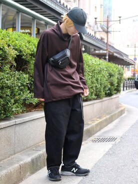 「ESSAY（エッセイ）のアイテム（パンツ）」を使った、イリザワさん（メンズ・170cm）の冬コーディネート