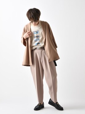 「ワントーンスタイル」｜イリザワさん（メンズ・170cm）の春コーディネート