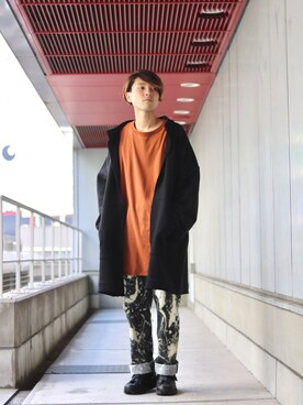 「lot holon（ロットホロン）のアイテム（ブルゾン）」を使った、イリザワさん（メンズ・170cm）の秋コーディネート