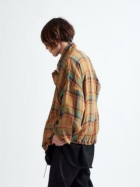 「lot holon（ロットホロン）のアイテム（ブルゾン）」を使った、イリザワさん（メンズ・170cm）の春コーディネート