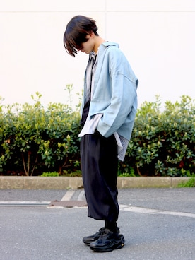 「Lui's（ルイス）のアイテム（スニーカー）」を使った、イリザワさん（メンズ・170cm）の春コーディネート