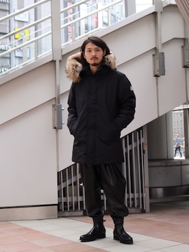 「lot holon（ロットホロン）のアイテム」を使った、イリザワさん（メンズ・170cm）の秋コーディネート