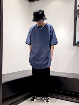 「Lui's（ルイス）のナローベルト（ベルト）」を使った、イリザワさん（メンズ・168cm）の春コーディネート