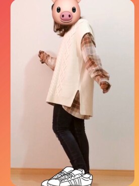 しーなさん（レディース・153cm）の冬コーディネート