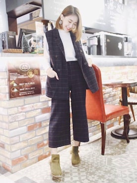 「QUEEN SHOP（クイーンショップ）のアイテム」を使った、QUEEN SHOPさん（レディース・163cm）の冬コーディネート