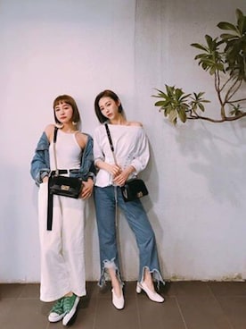 「QUEEN SHOP（クイーンショップ）のアイテム」を使った、QUEEN SHOPさん（レディース・167cm）の春コーディネート