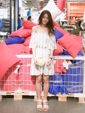 「QUEEN SHOP（クイーンショップ）のアイテム」を使った、QUEEN SHOPさん（レディース・163cm）の夏コーディネート