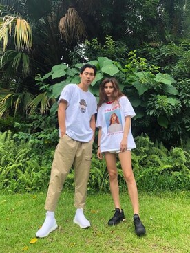 「QUEEN SHOP（クイーンショップ）のアイテム」を使った、QUEEN SHOPさん（レディース・165cm）の夏コーディネート