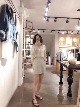 「QUEEN SHOP（クイーンショップ）のアイテム」を使った、QUEEN SHOPさん（レディース・158cm）の春コーディネート