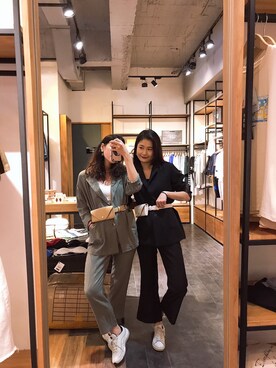 「QUEEN SHOP（クイーンショップ）のアイテム」を使った、QUEEN SHOPさん（レディース・170cm）の春コーディネート