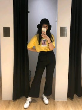 「QUEEN SHOP（クイーンショップ）のアイテム（帽子）」を使った、QUEEN SHOPさん（レディース・165cm）の夏コーディネート