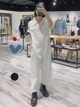 「国潮」｜「アイテム（オールインワン・サロペット）」を使った、QUEEN SHOPさん（レディース・162cm）の夏コーディネート