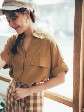 「QUEEN SHOP（クイーンショップ）のアイテム（帽子）」を使った、QUEEN SHOPさん（レディース・162cm）の夏コーディネート