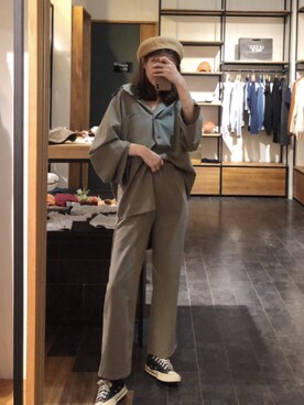 「通勤穿搭」｜「アイテム（その他）」を使った、QUEEN SHOPさん（レディース・157cm）の秋コーディネート