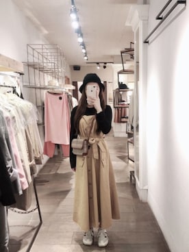 「通勤穿搭」｜「アイテム（その他）」を使った、QUEEN SHOPさん（レディース・158cm）の秋コーディネート