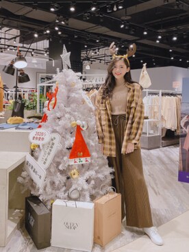 「christmas」｜QUEEN SHOPさん（レディース・160cm）の冬コーディネート