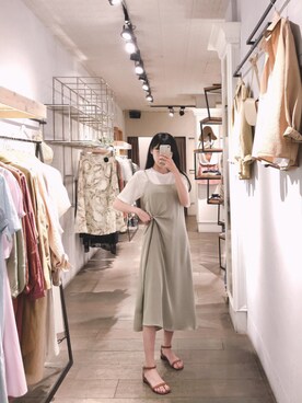 「gray」｜「アイテム（ワンピース/ドレス）」を使った、QUEEN SHOPさん（レディース・162cm）の夏コーディネート