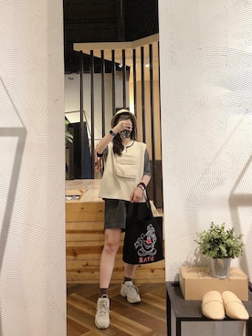 「QUEEN SHOP（クイーンショップ）のアイテム（帽子）」を使った、QUEEN SHOPさん（レディース・160cm）の秋コーディネート