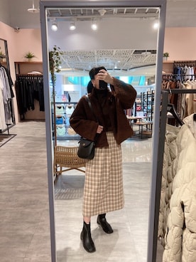 「QUEEN SHOP（クイーンショップ）のアイテム」を使った、QUEEN SHOPさん（レディース・165cm）の冬コーディネート