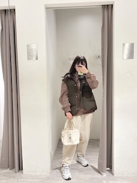 「ラテコーデ」｜QUEEN SHOPさん（レディース・154cm）の冬コーディネート