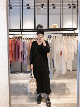 「通勤穿搭」｜「アイテム（ワンピース/ドレス）」を使った、QUEEN SHOPさん（レディース・167cm）の春コーディネート